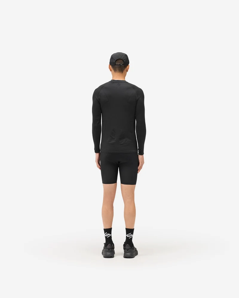 247 Ribbed Half Tight - Jet Black