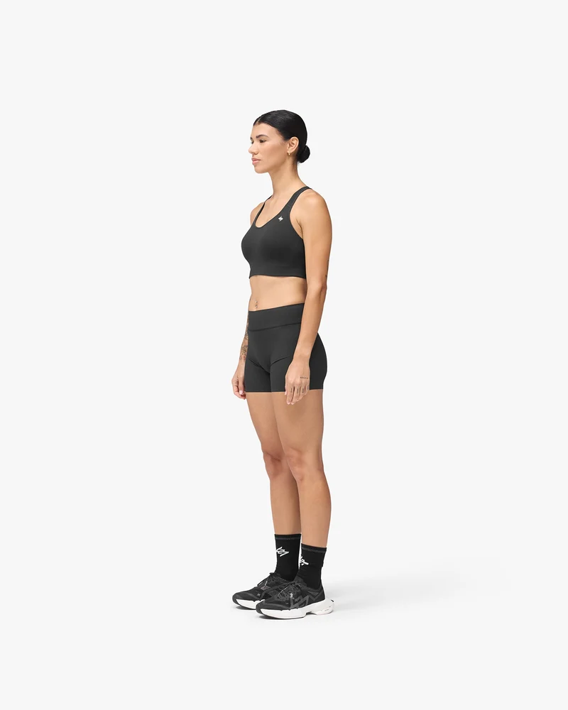 247 On A Mission High Support Sports Bra - Jet Black