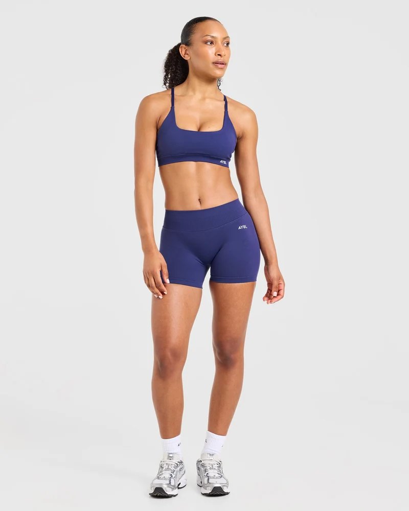 Enhance Seamless Shorts | 3.5" - Storm Blue