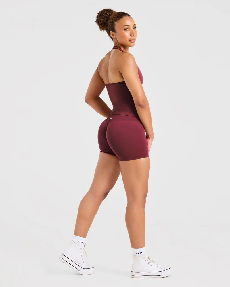 Enhance Seamless Shorts | 3.5" - Mahogany Red