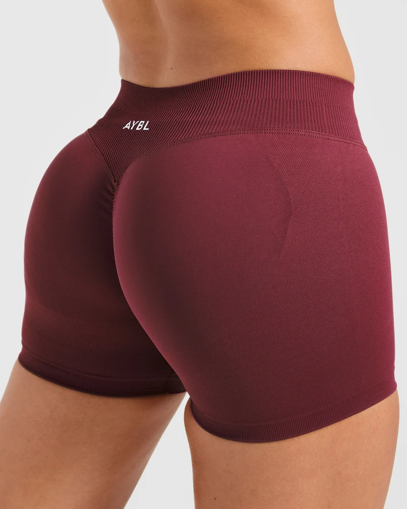 Enhance Seamless Shorts | 3.5" - Mahogany Red