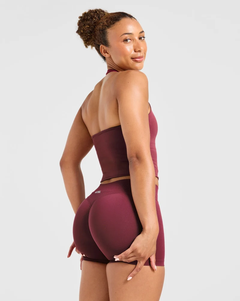 Enhance Seamless Shorts | 3.5" - Mahogany Red