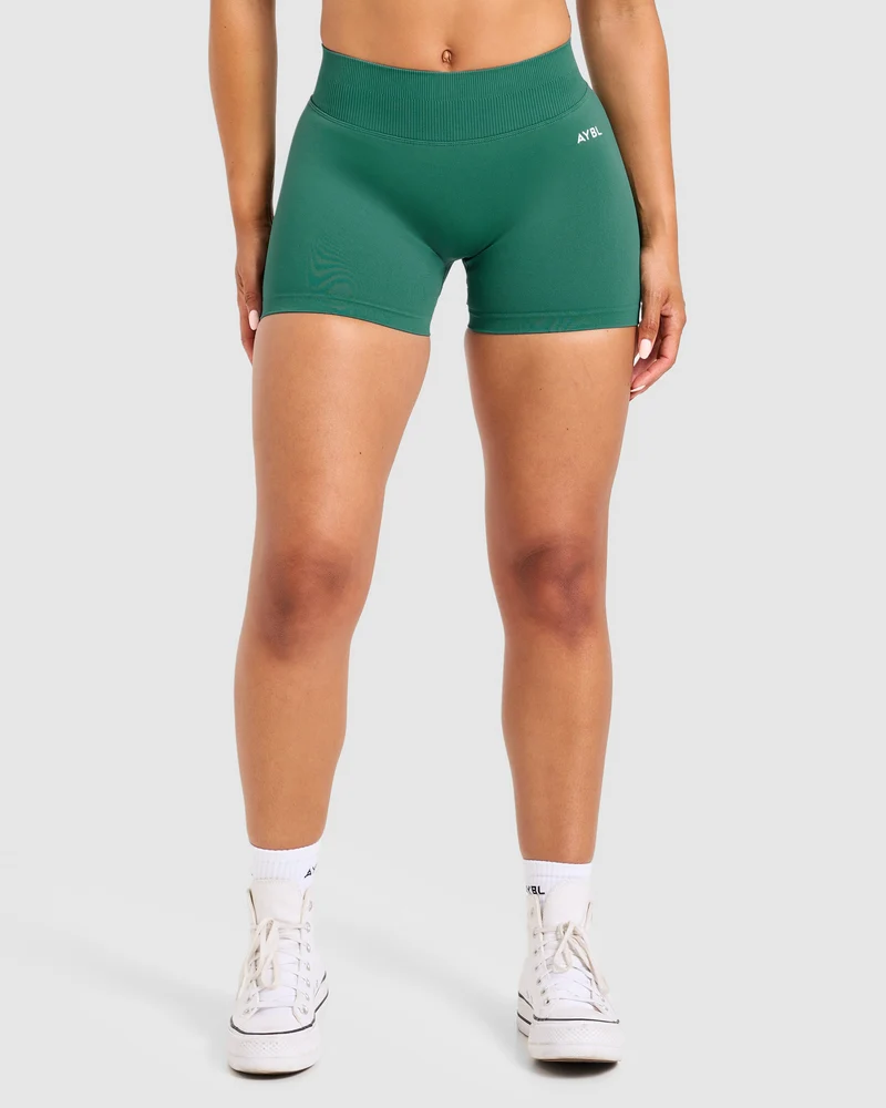 Enhance Seamless Shorts | 3.5" - Evergreen