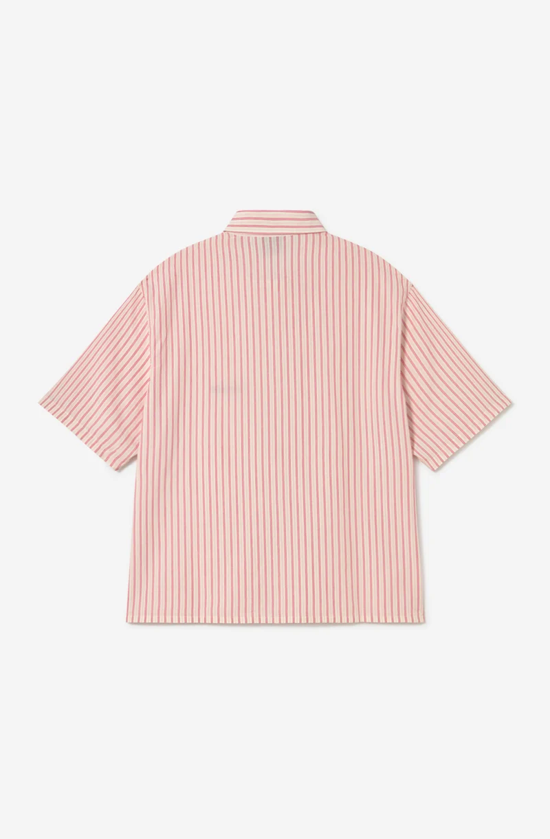 Chemise Lost Point Ivoire/Grenat Rayures
