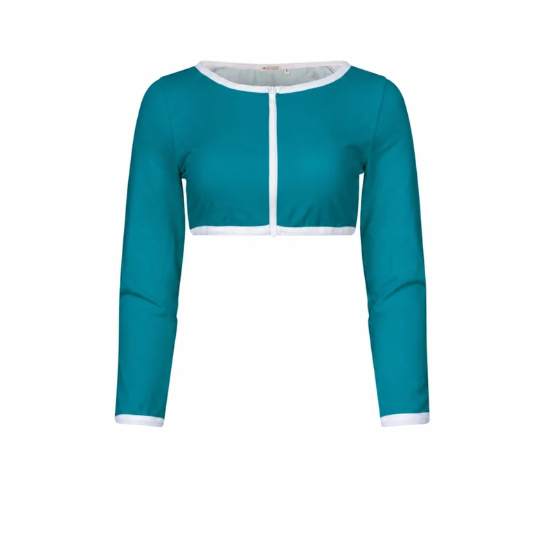Long sleeve crop top Giulia Greenlake UPF 50+