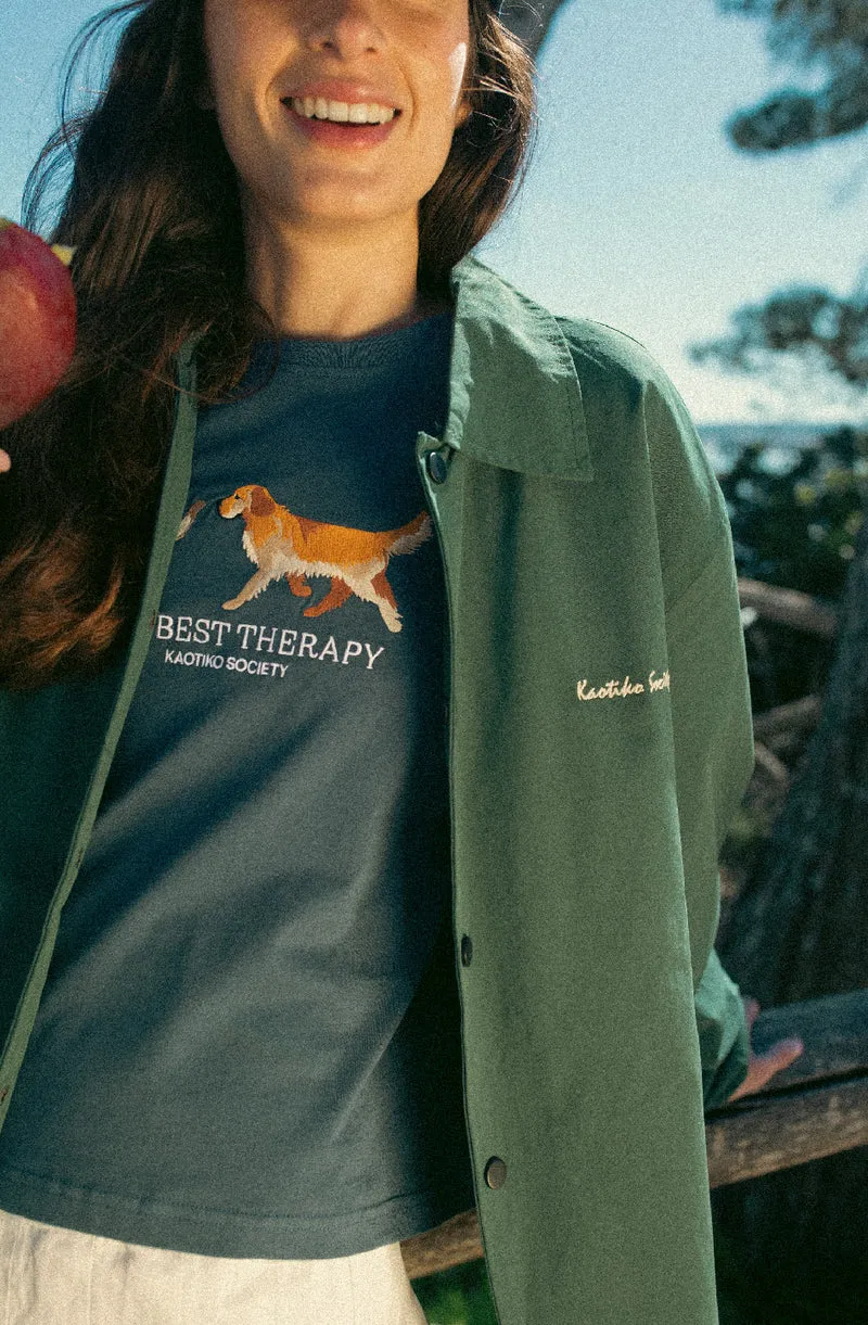 T-shirt The Best Therapy Navy