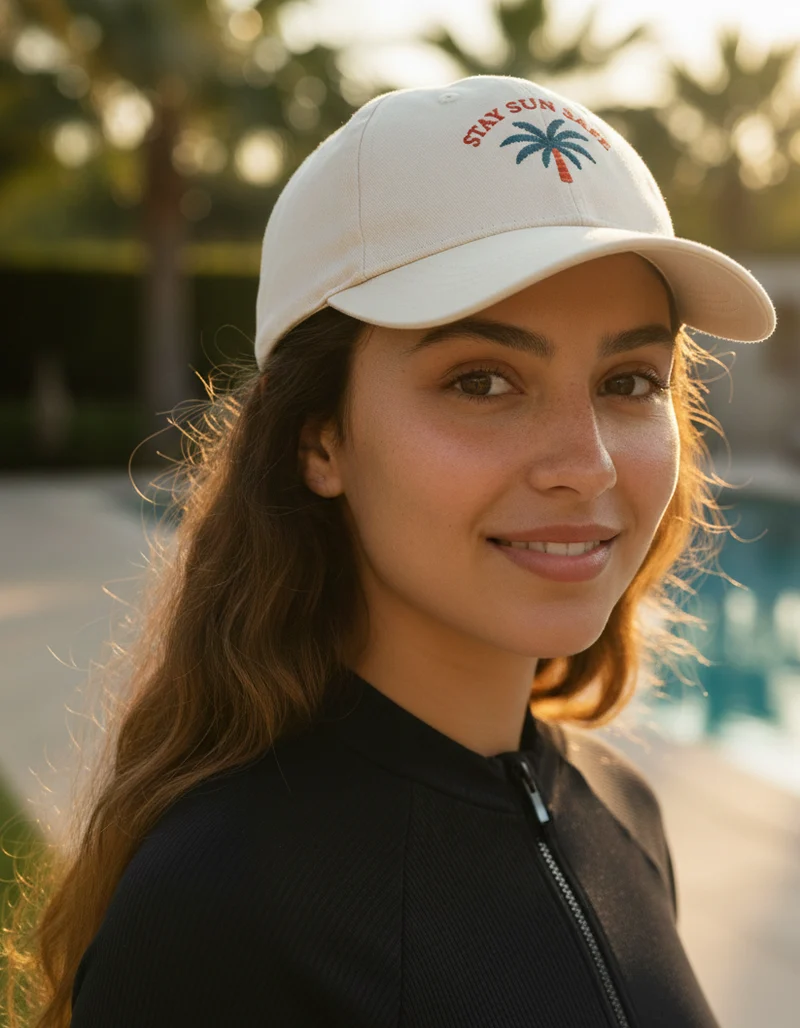 Adult Cotton Baseball Cap Beige