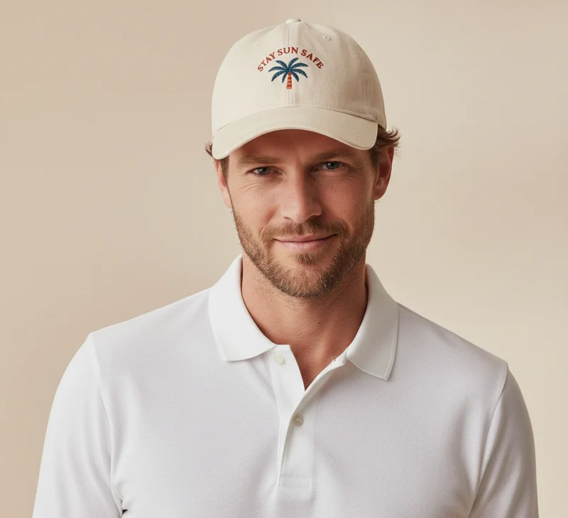 Adult Cotton Baseball Cap Beige