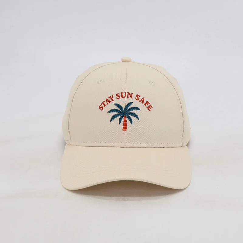 Kids Cotton Baseball Cap Beige