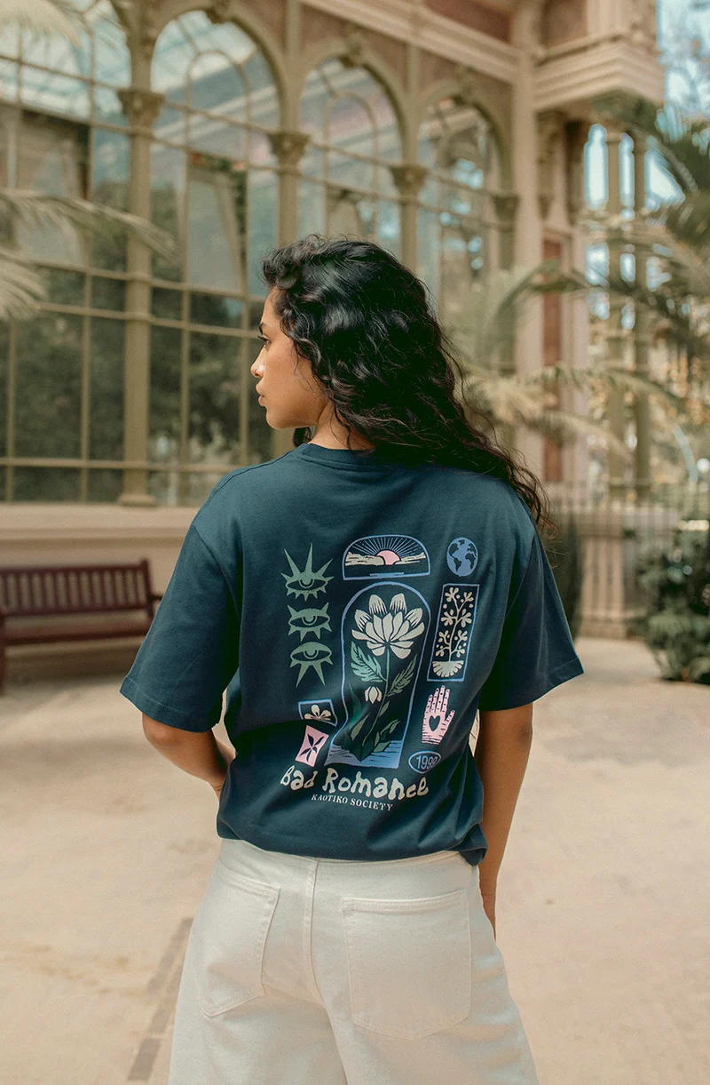 T-shirt Geometric Flower Sea Storm