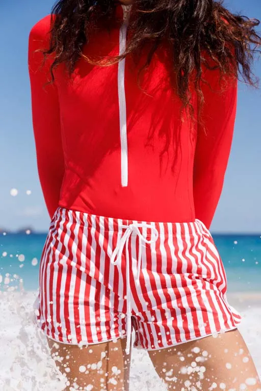 Grand Flamands Board Short Red/White UPF 50+