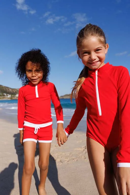 Saline Rashguard Red UPF 50+