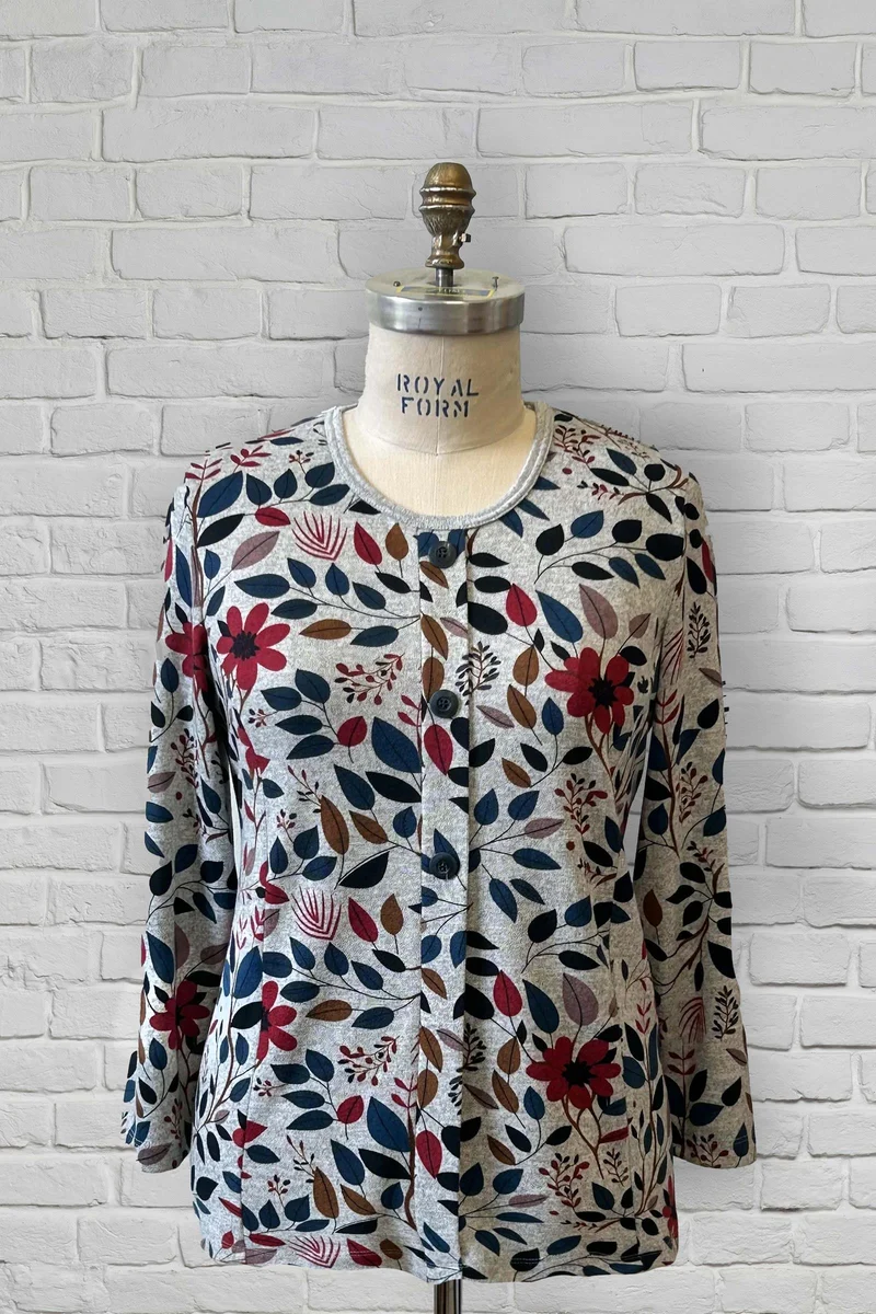 1QT348-2C122-Adaptive Cardigan, Fake Buttoning