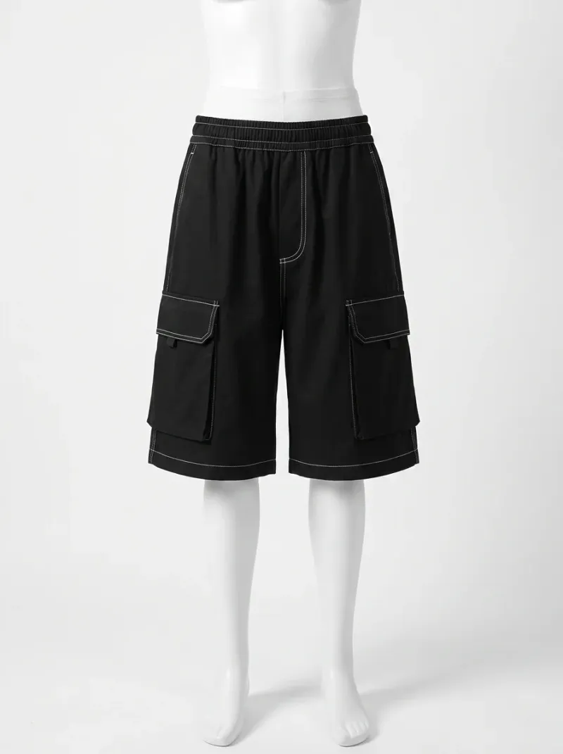 Short Large baggy cargo urbain homme
