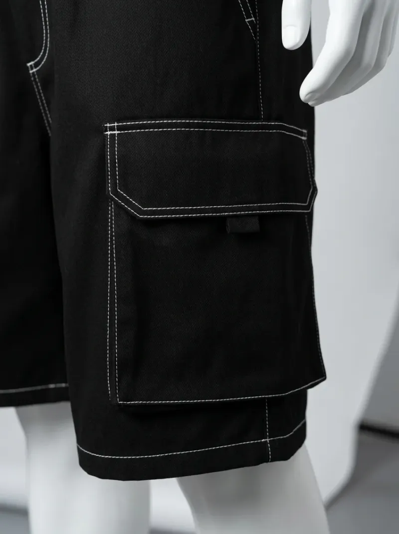 Short Large baggy cargo urbain homme