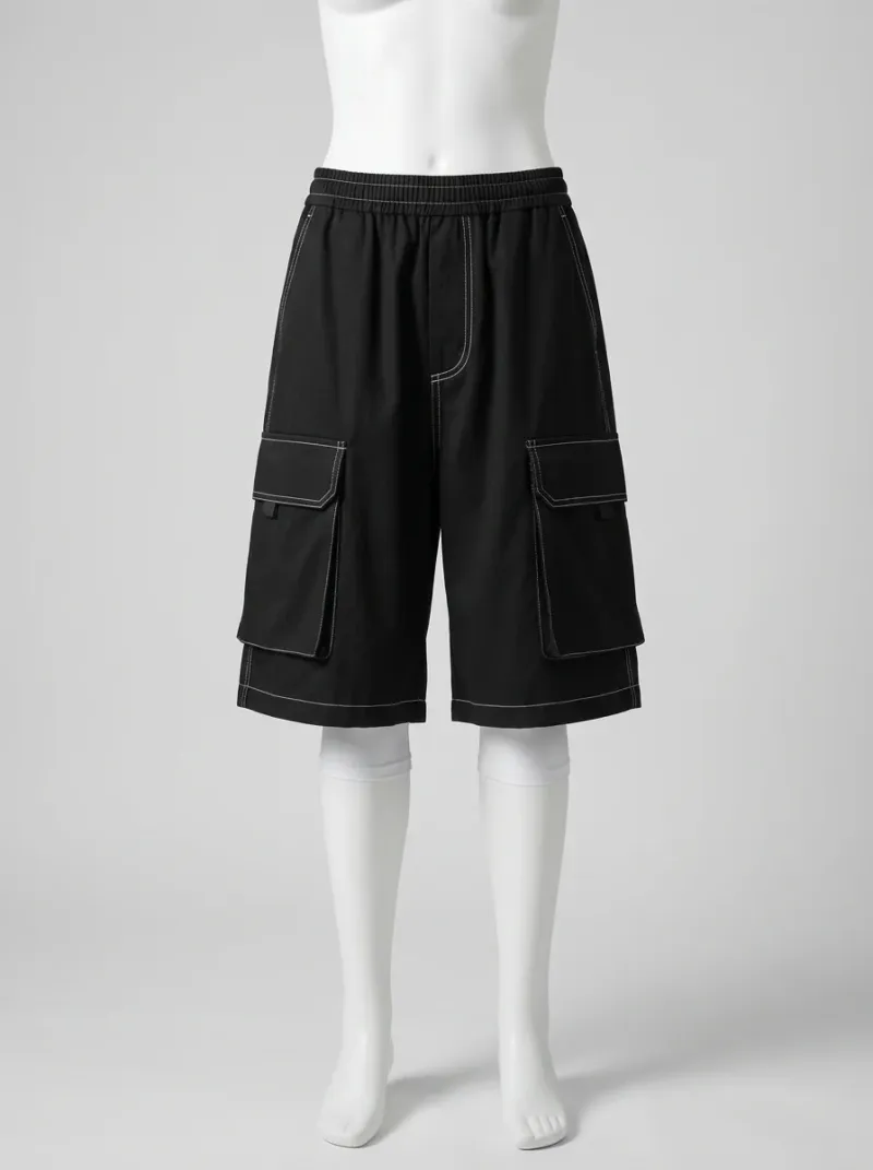 Short Large baggy cargo urbain homme