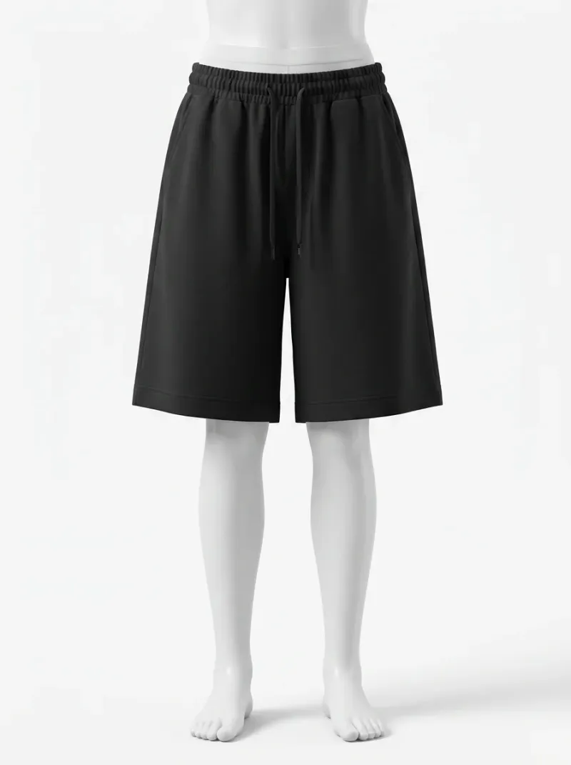 Short Large coton oversize minimal décontracté homme