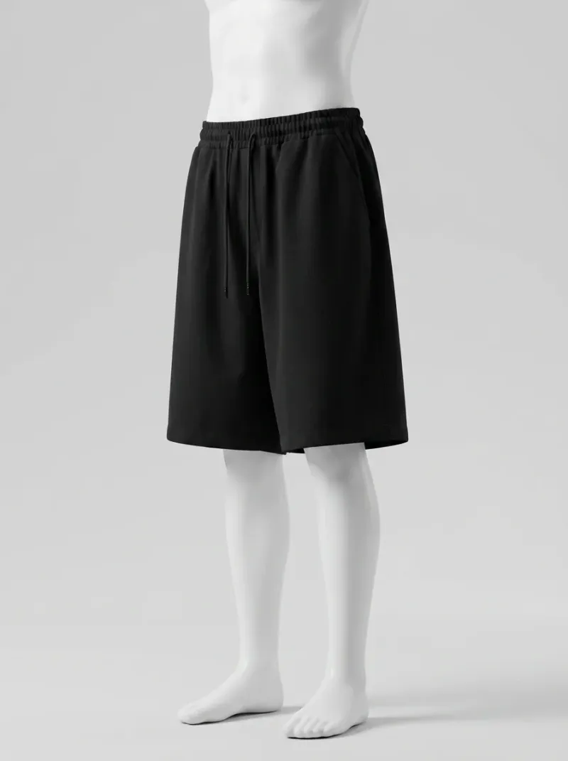 Short Large coton oversize minimal décontracté homme