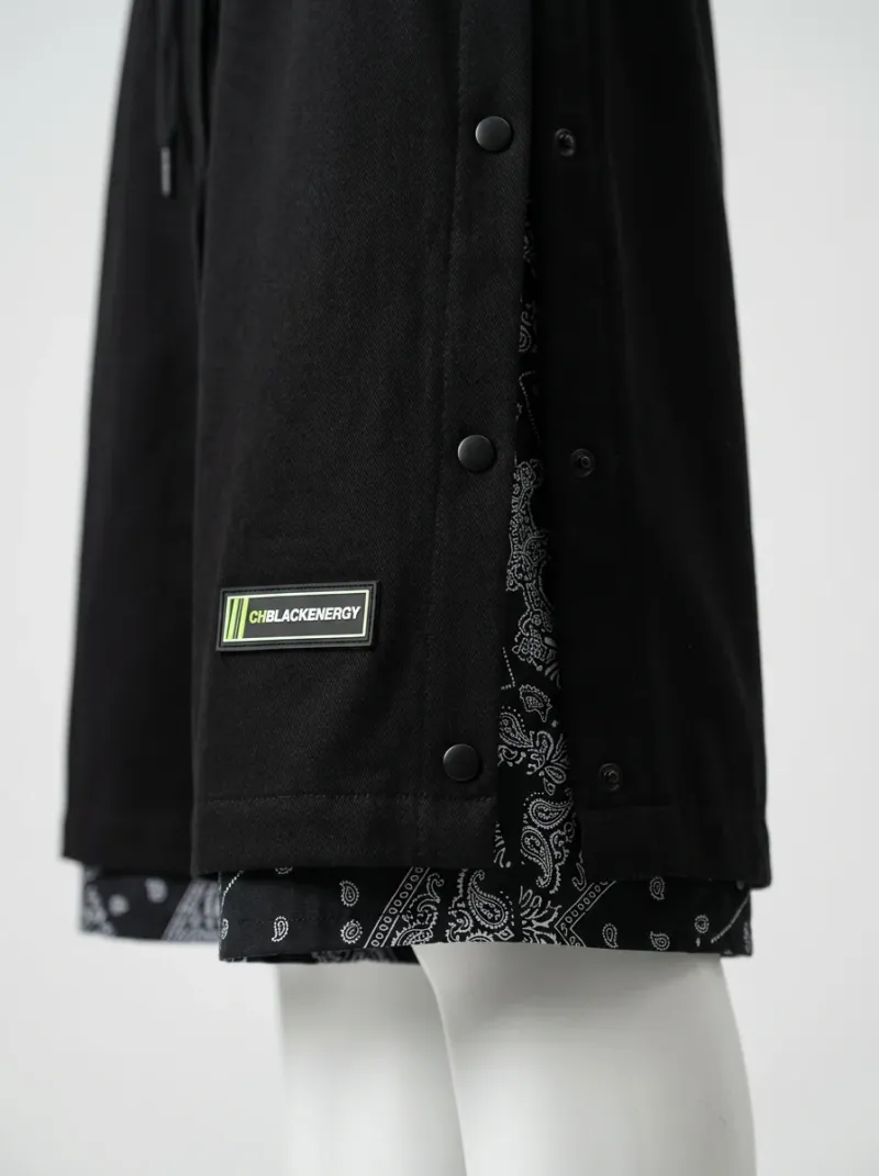 Short large quotidien hip hop superposition bandana homme
