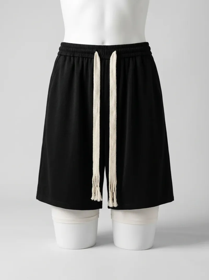 Short large oversize homme quotidien décontracté