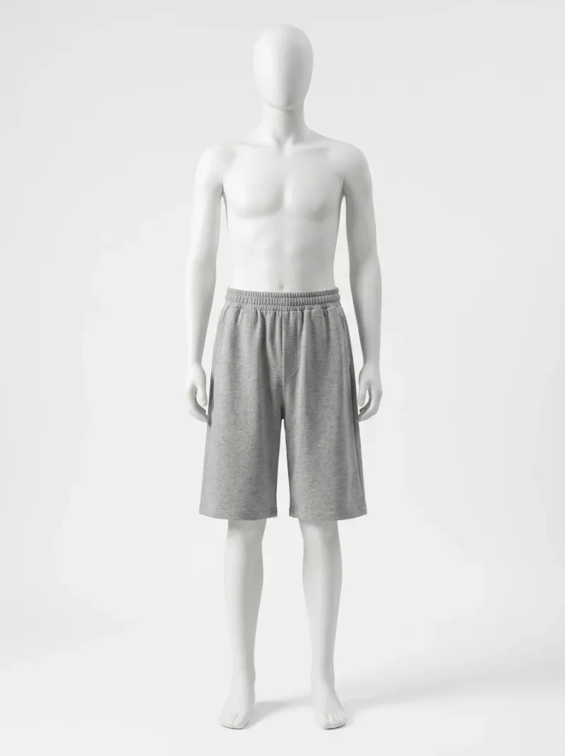 Short large coton respirant sport décontracté homme
