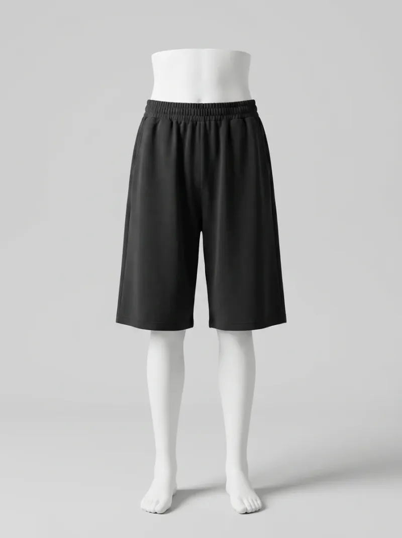 Short large coton respirant sport décontracté homme