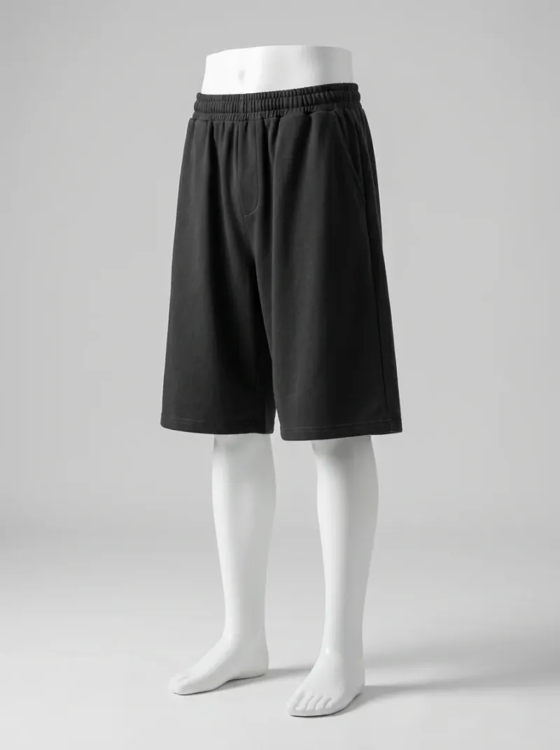 Short large coton respirant sport décontracté homme