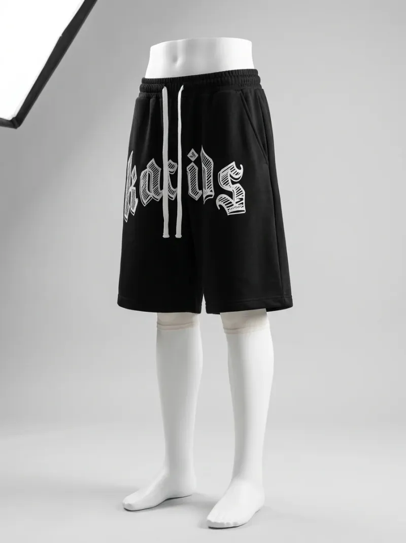 Short large synthétique respirant homme quotidien gothique
