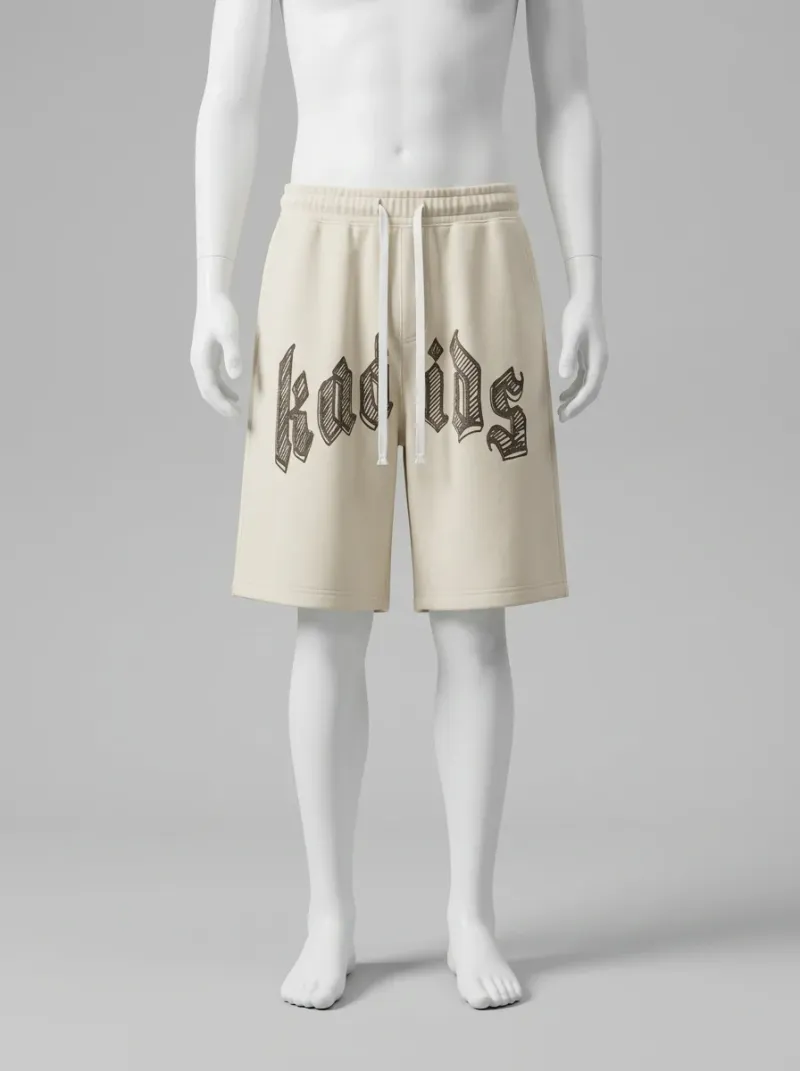 Short large synthétique respirant homme quotidien gothique