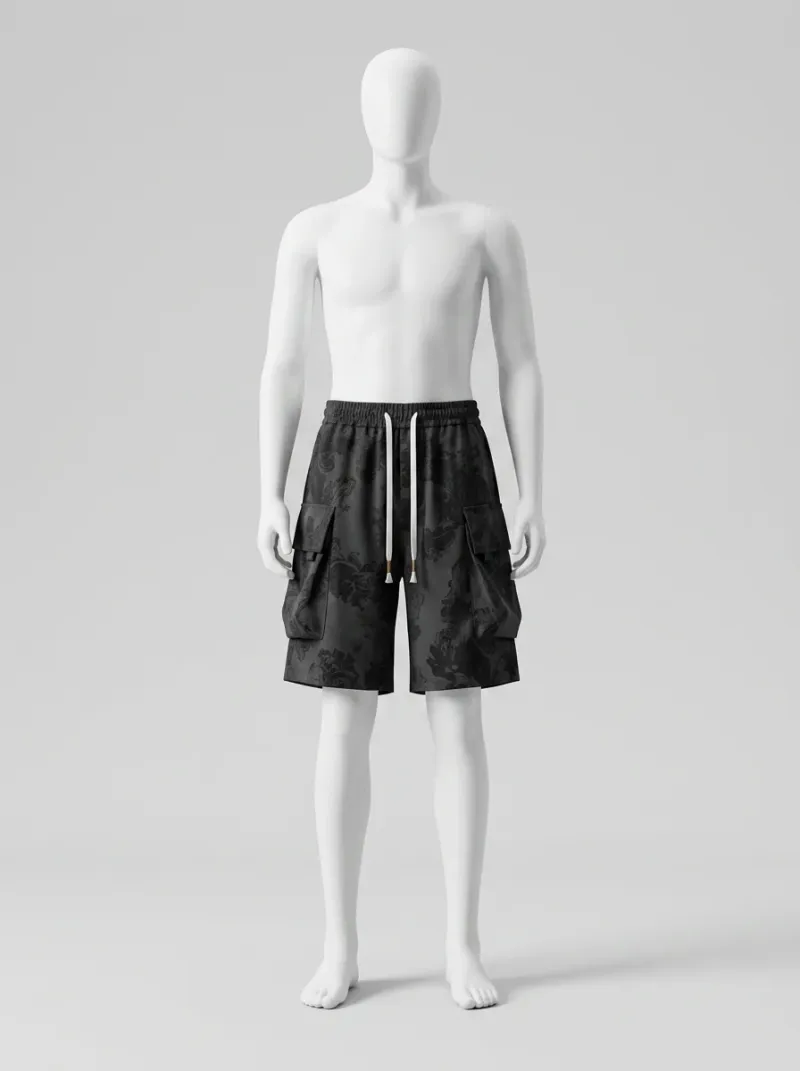 Short large cargo homme poches multiples quotidien