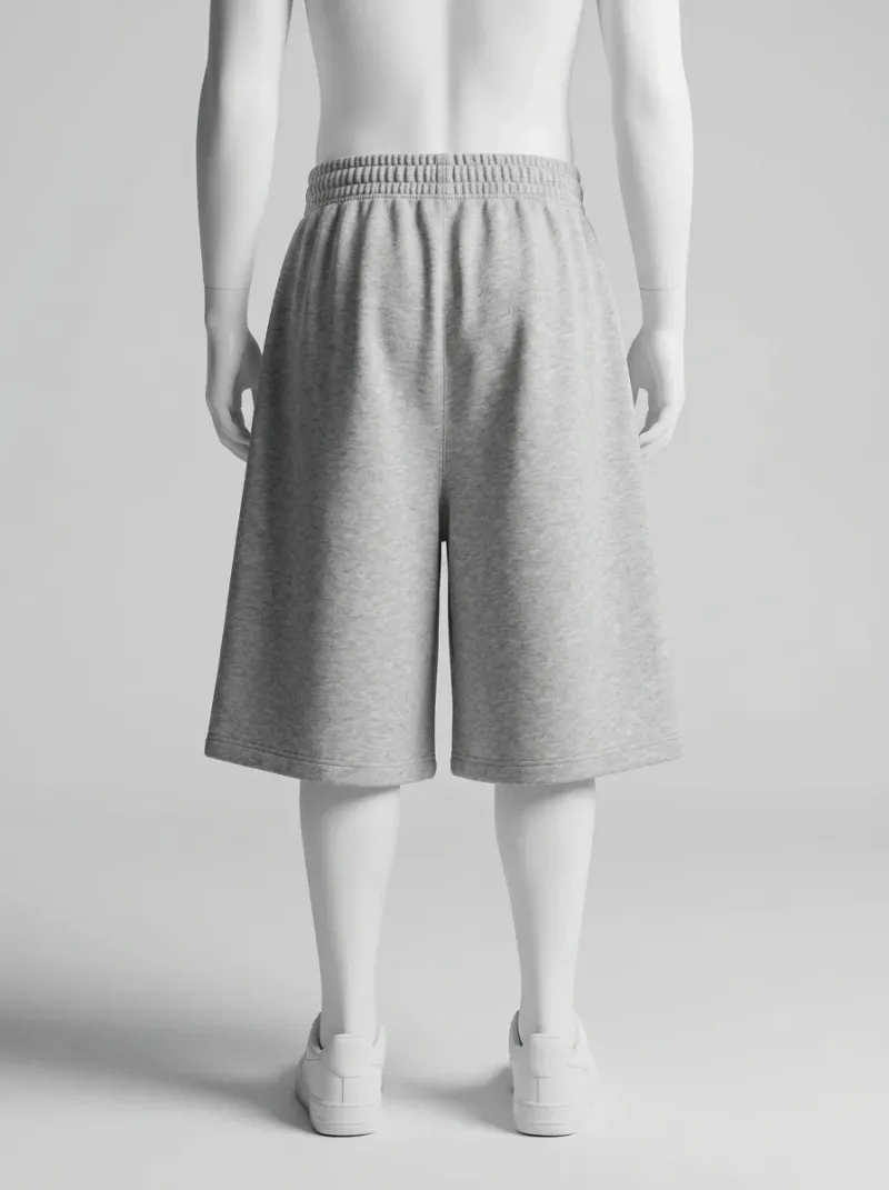 Short large molleton oversize décontracté homme