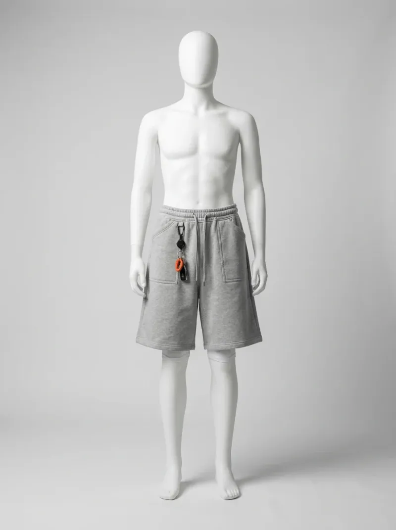 Short large molleton oversize décontracté homme