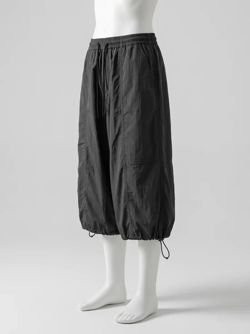 Short large nylon oversize homme streetwear décontracté
