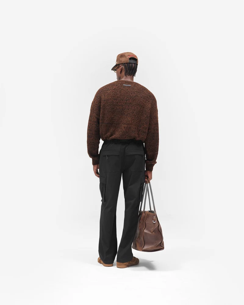 Nylon Cargo Pant - Black