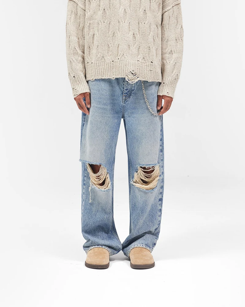 R3 Baggy Jean - Moss Blue