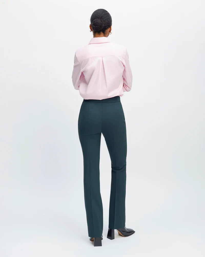 Pantalon flare Oslo - Vert Bouteille