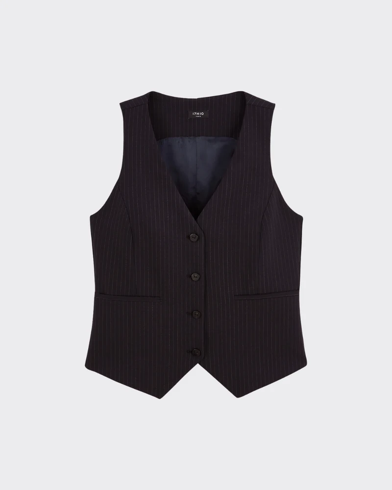 Gilet sans manches Lisbonne - Rayure Tennis Flannel