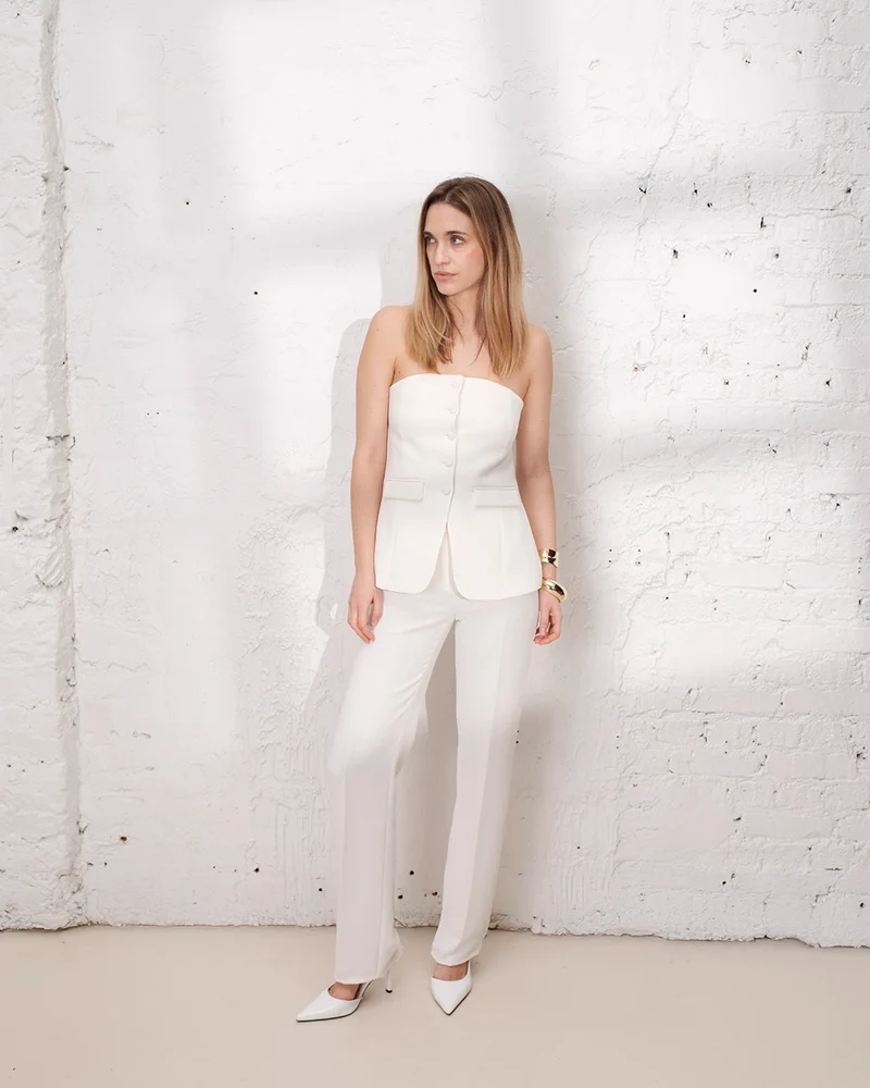 Pantalon droit Berlin - Blanc