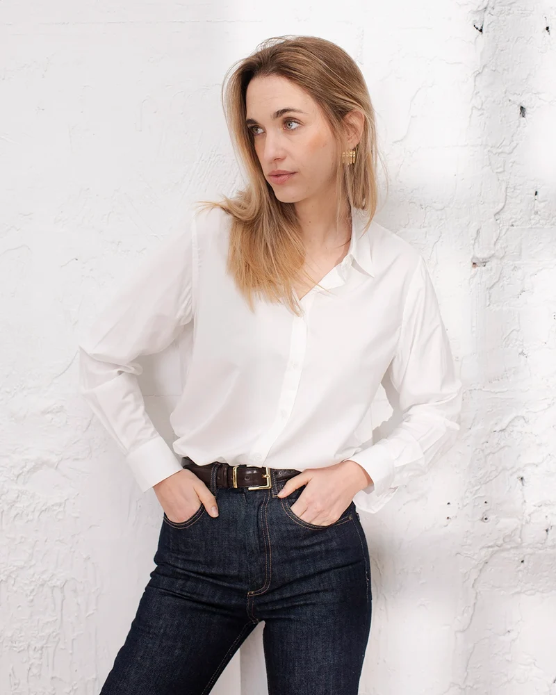 Chemise Hudson viscose - Blanche