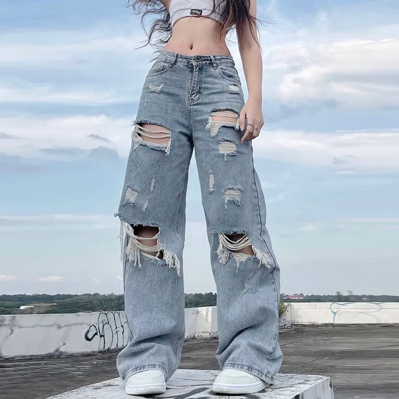Jean baggy troué