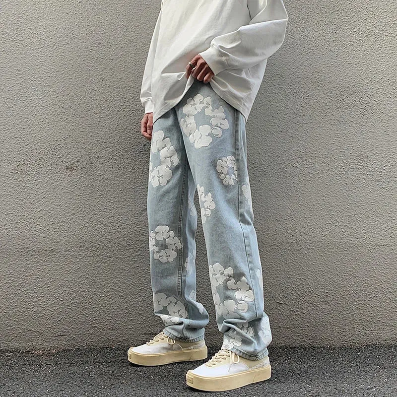 Jean baggy motif