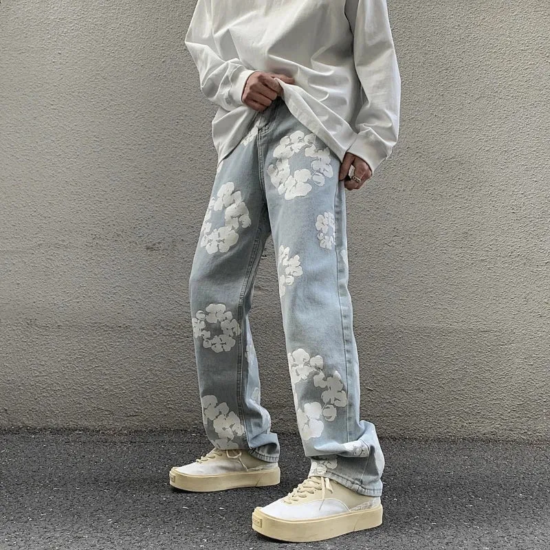 Jean baggy motif