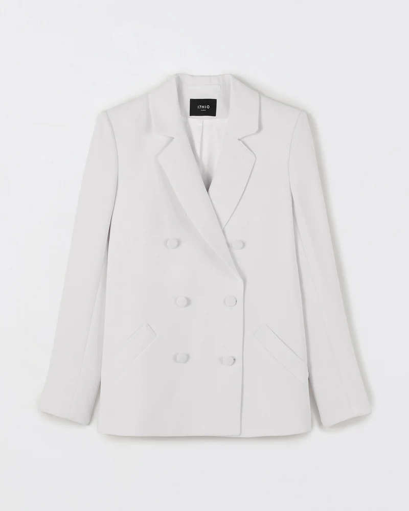 Veste croisée Moscou - Blanche