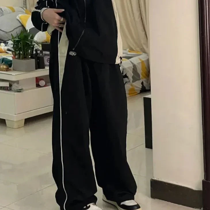 Baggy black sweatpants