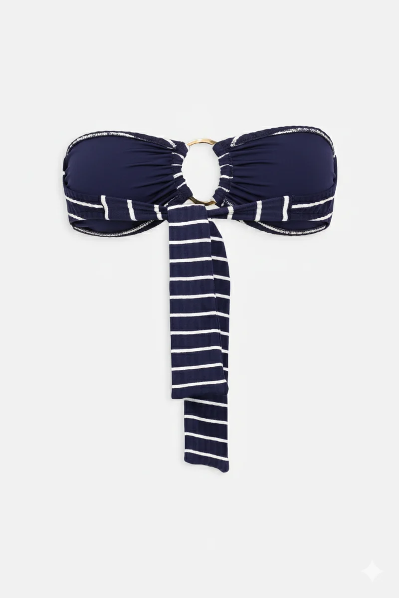 Le Marin - Rayé Marine - Haut Bandeau