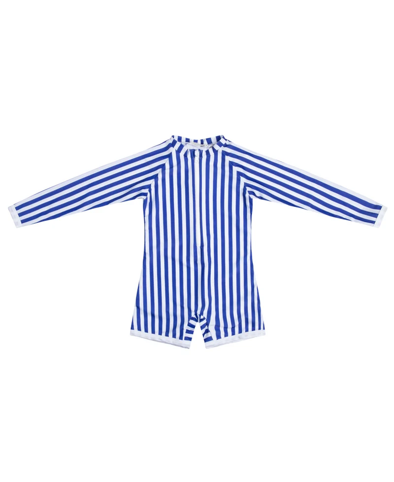 Combishort Graniers Blue/White stripe UPF 50+
