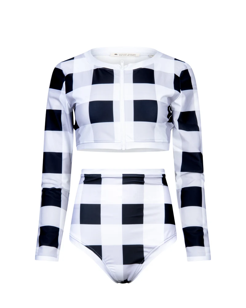 High waist bottom Giulia Gingham UPF 50+
