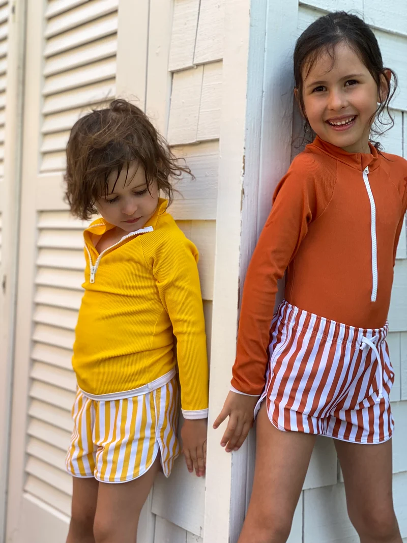 Flamands Board Short Yellow/White UPF 50+