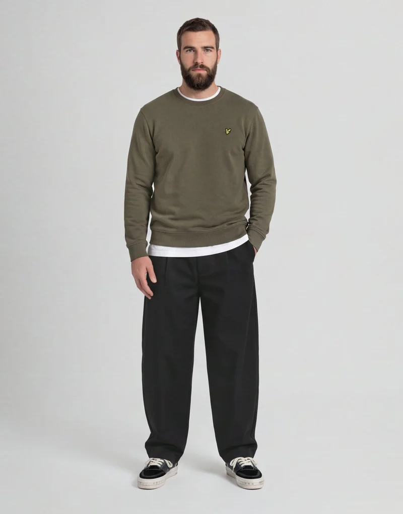 Cotton Crew Neck Sweatshirt