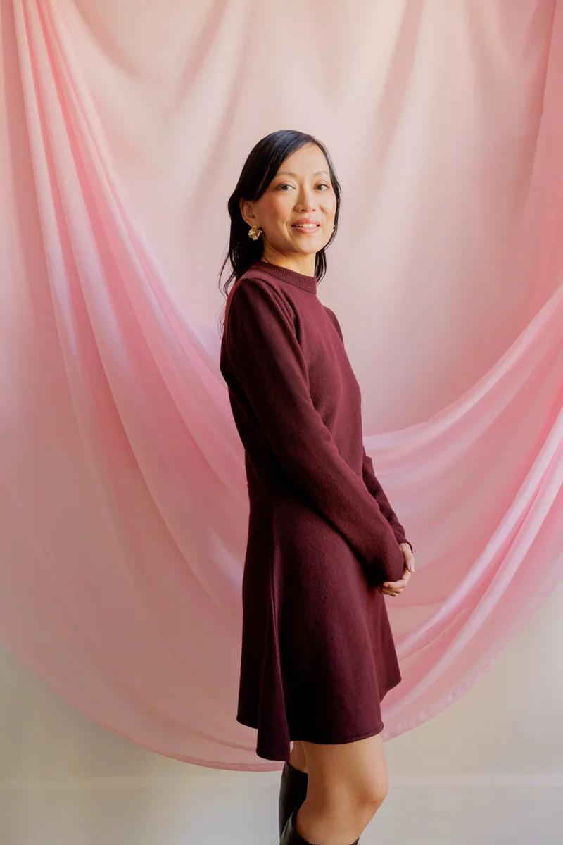 Robe Emmanuelle - bordeaux